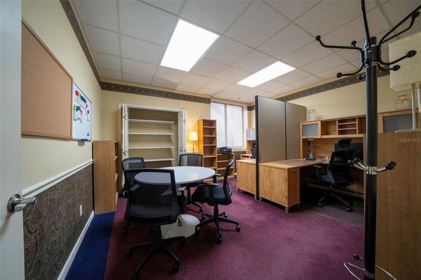 Home Office, Interior, Recessed Lighting
