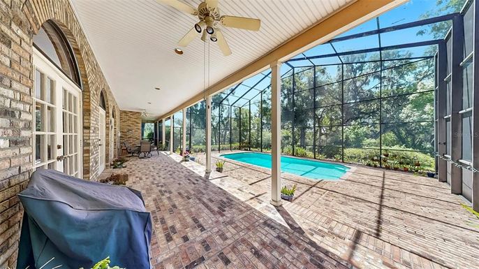 Glass Ceilings, Interior, Pool, Stone Walls, Sun Room