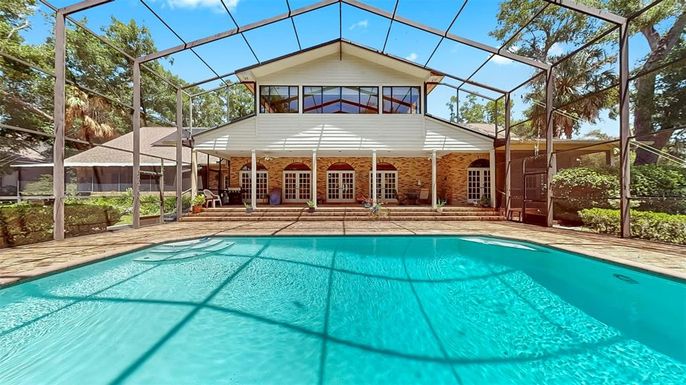 Glass Ceilings, Interior, Pool, Stone Walls, Sun Room