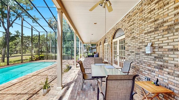 Glass Ceilings, Interior, Pool, Stone Walls, Sun Room