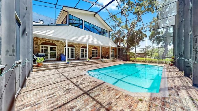 Glass Ceilings, Interior, Pool, Stone Walls, Sun Room