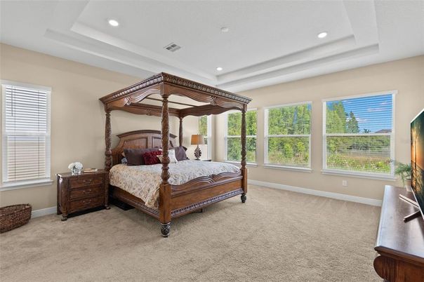 Bedroom, Interior, Recessed Lighting