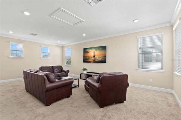Interior, Living room, Recessed Lighting