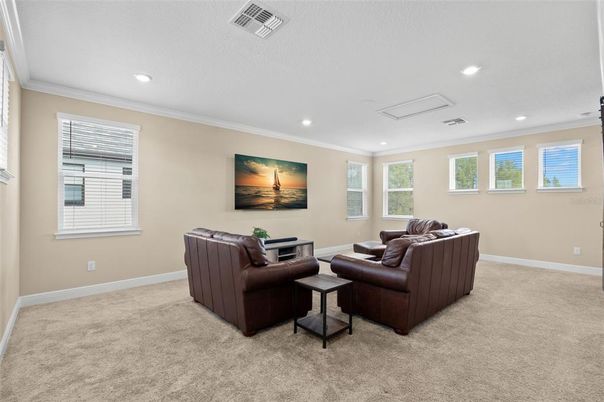 Interior, Living room, Recessed Lighting