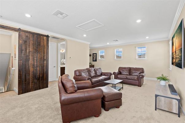 Interior, Living room, Recessed Lighting