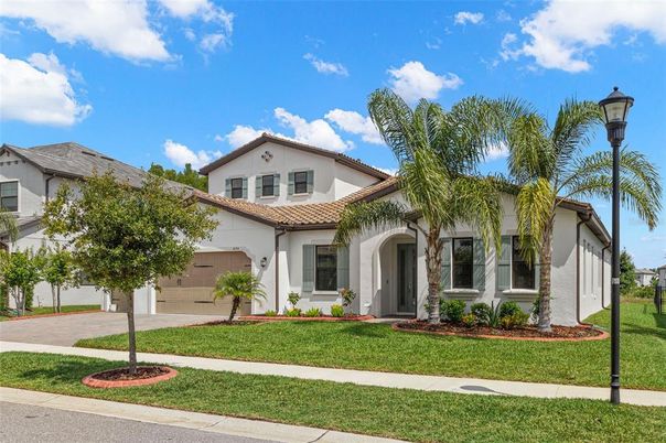 Attached, Backyard, Exterior, Facade, Spanish Mediterranean