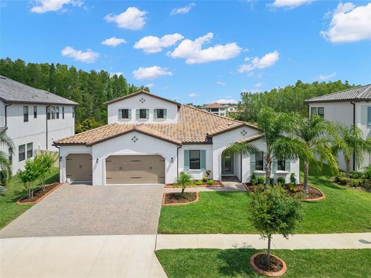Attached, Exterior, Facade, Spanish Mediterranean