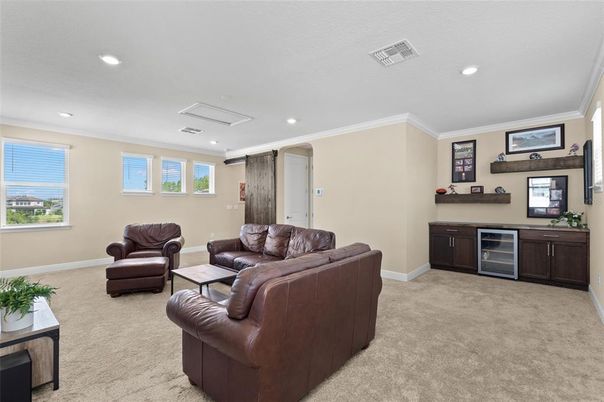 Interior, Living room, Recessed Lighting