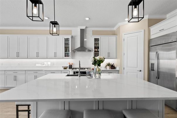 Interior, Kitchen, Pendant Lights, Recessed Lighting, Stainless Steel Appliances