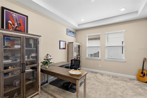 Home Office, Interior, Recessed Lighting