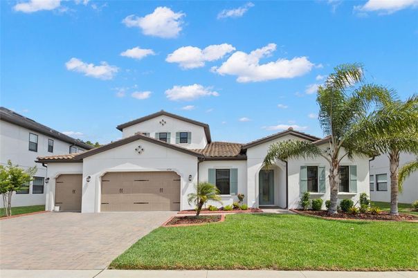 Attached, Exterior, Facade, Spanish Mediterranean