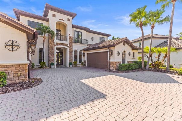 Attached, Exterior, Facade, Mediterranean