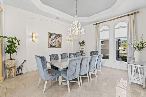 Chandelier, Dining room, Interior