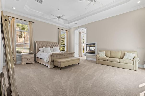 Bedroom, Interior, Recessed Lighting