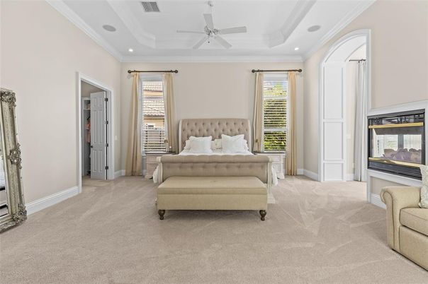 Bedroom, Interior, Recessed Lighting