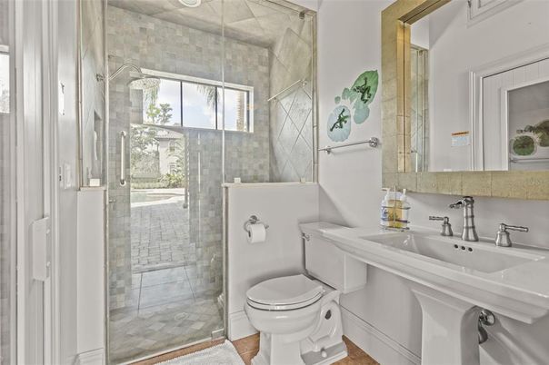 Bathroom, Glass Shower, Interior