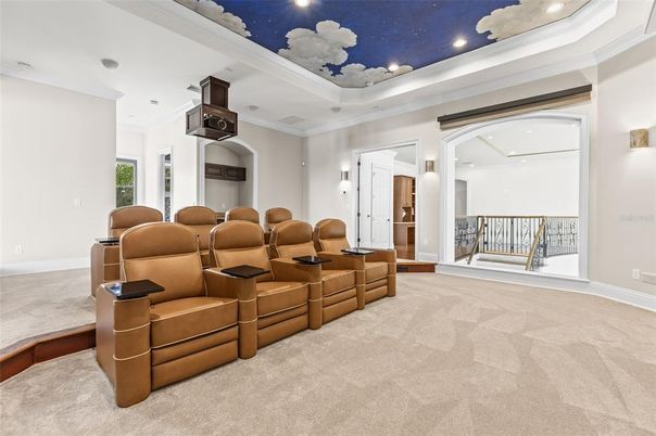 Home Theatre Room, Interior, Recessed Lighting, Theatre Room