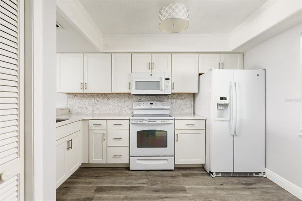 Interior, Kitchen, Wood Texture Flooring