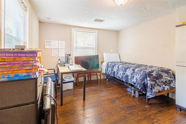 Bedroom, Home Office, Interior, Wood Texture Flooring