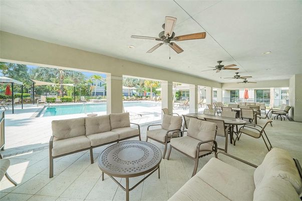 Dining room, Interior, Living room, Pool, Recessed Lighting