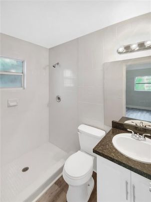 Bathroom, Interior, Wood Texture Flooring