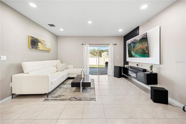 Interior, Living room, Recessed Lighting