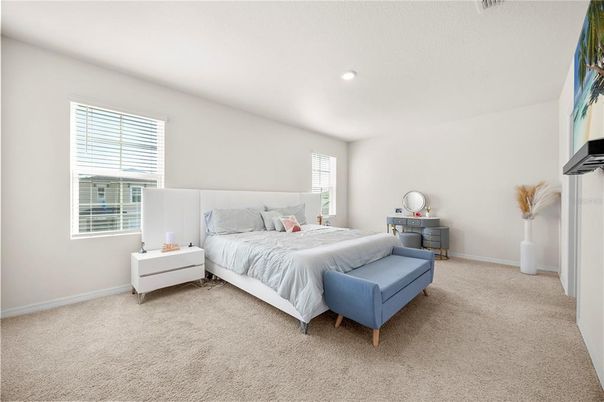 Bedroom, Interior, Recessed Lighting