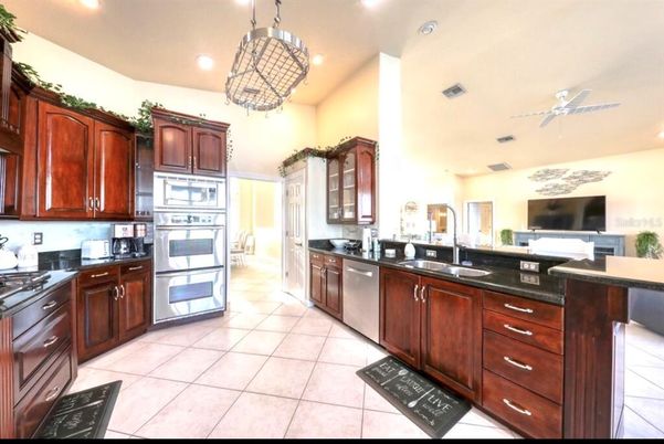 Interior, Kitchen, Pendant Lights, Recessed Lighting, Stainless Steel Appliances