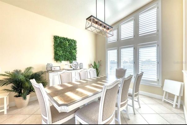 Dining room, Interior, Pendant Lights