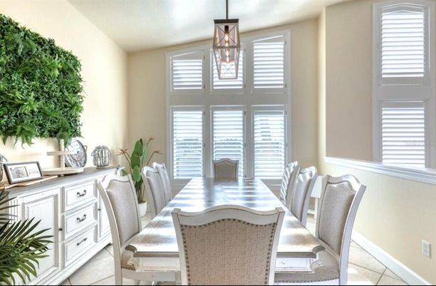 Dining room, Interior, Pendant Lights