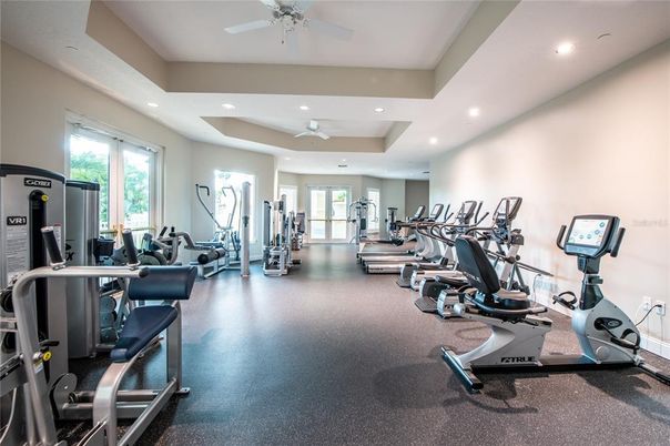 Fitness Equipment, Gym, Interior, Recessed Lighting