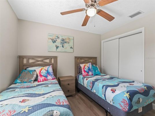 Bedroom, Interior, Wood Texture Flooring