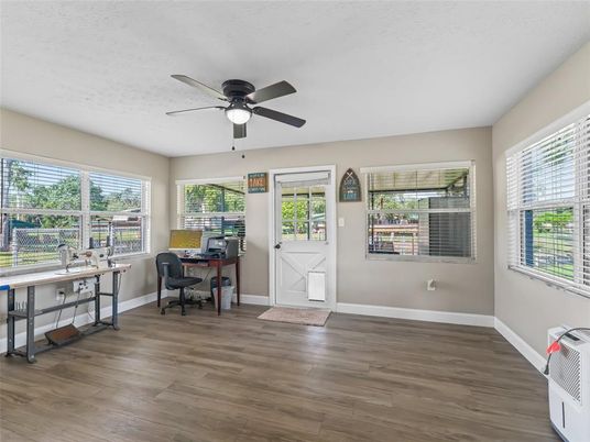 Home Office, Interior, Wood Texture Flooring
