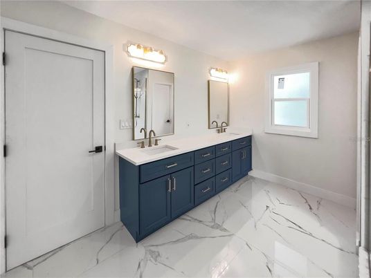Bathroom, Dual Sink Vanities, Interior, Marble