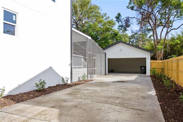 Backyard, Detached Garage, Exterior