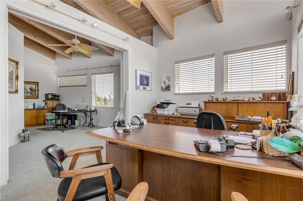 Home Office, Interior, Wooden Beams, Wooden Ceilings
