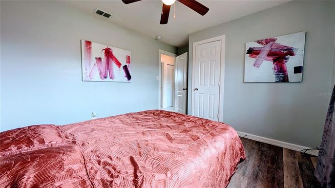 Bedroom, Interior, Wood Texture Flooring
