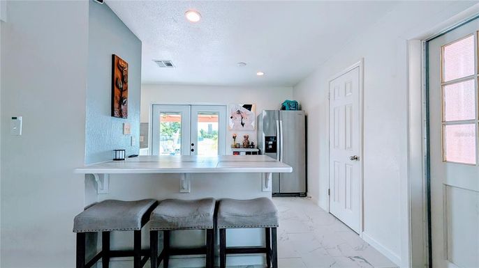 Interior, Kitchen, Marble, Recessed Lighting