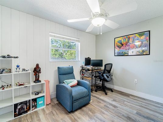 Home Office, Interior, Wood Texture Flooring