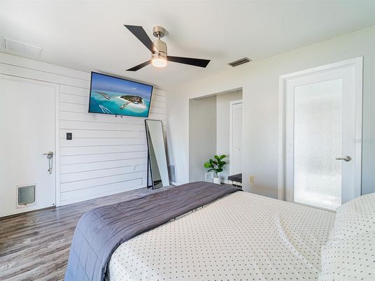 Bedroom, Interior, Wood Texture Flooring