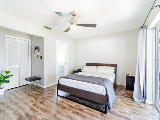 Bedroom, Interior, Wood Texture Flooring
