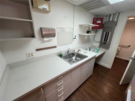 Interior, Kitchen, Wood Texture Flooring