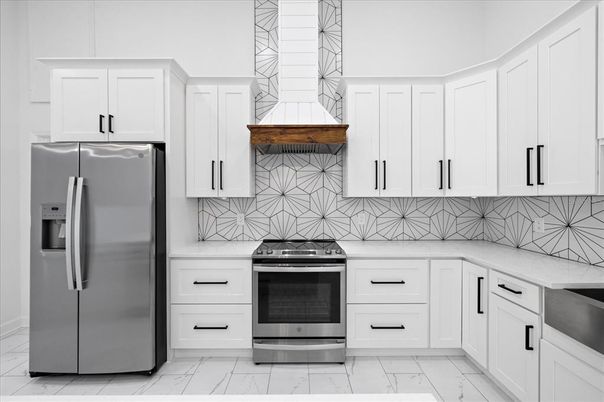Interior, Kitchen, Marble, Stainless Steel Appliances