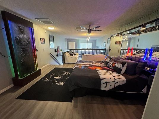 Bedroom, Interior, Wood Texture Flooring