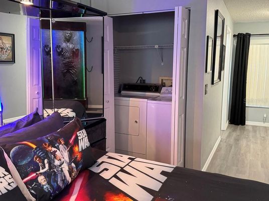 Interior, Utility Closets, Washer, Wood Texture Flooring