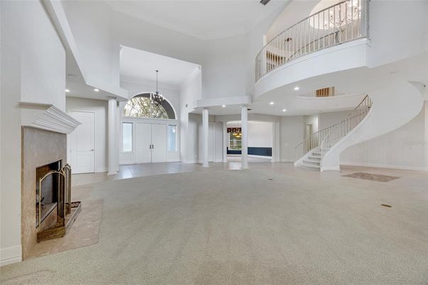 Chandelier, Fireplace, Interior, Recessed Lighting
