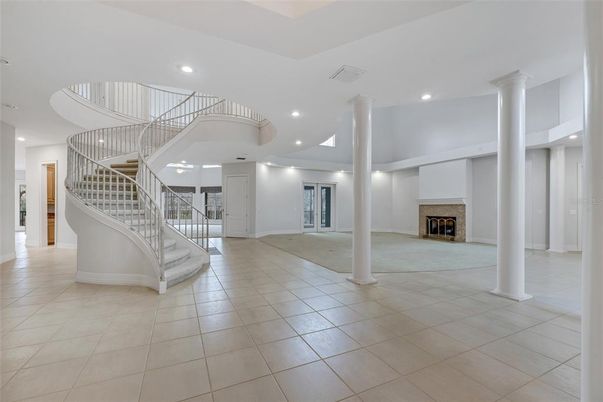 Fireplace, Interior, Recessed Lighting