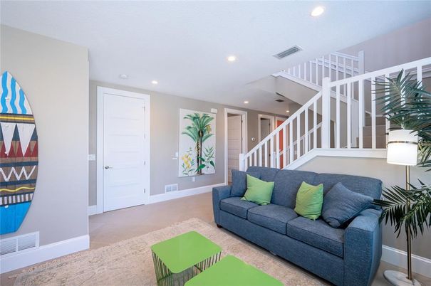 Interior, Living room, Recessed Lighting