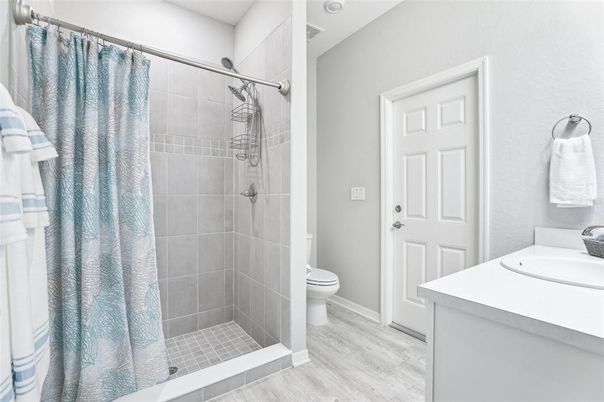 Bathroom, Interior, Wood Texture Flooring