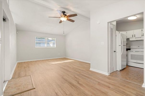 Empty room, Interior, Kitchen, Wood Texture Flooring